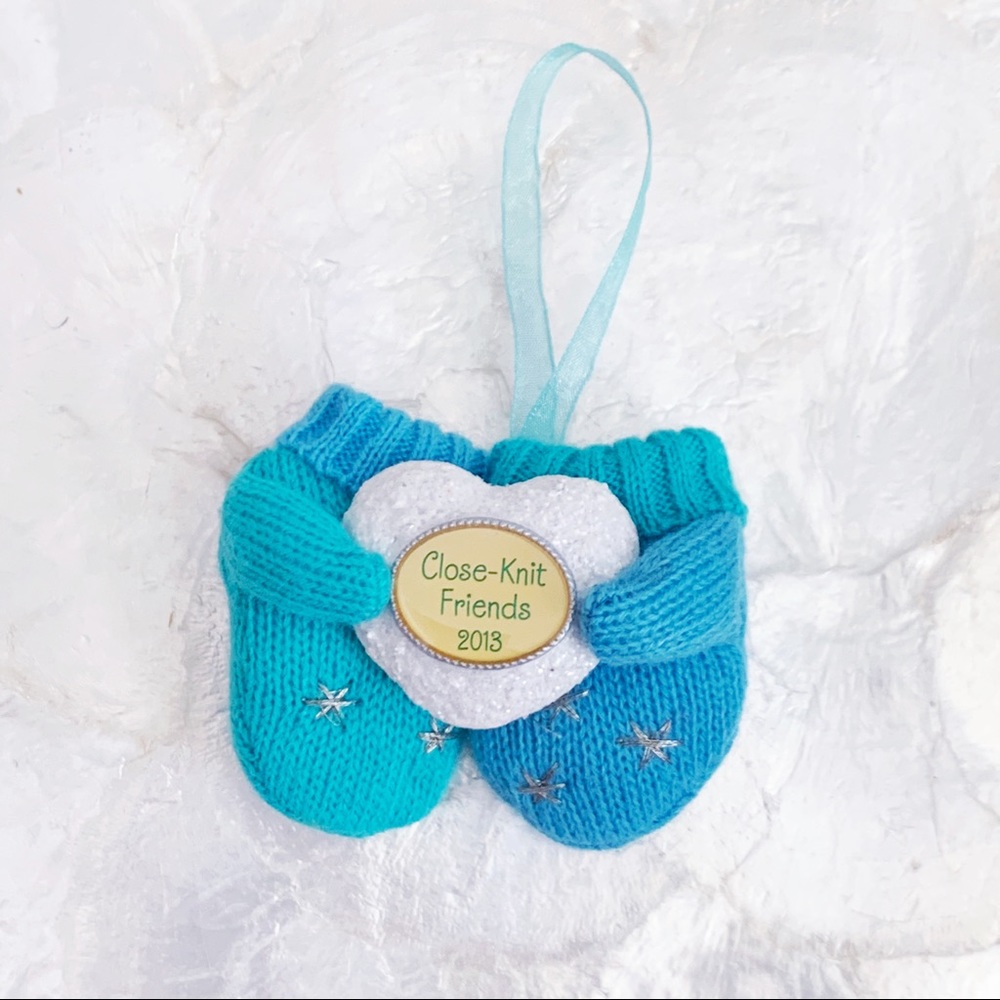 Blue Mini Knit Close-Knit Friends 2013 Ornament